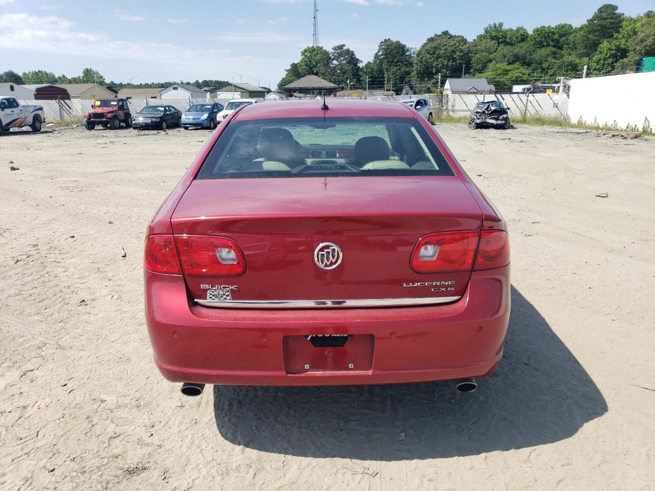 2008 Buick Lucerne VIN 1G4HE57Y58U165720 Copart auction photo, front end / side damage thumbnail 6