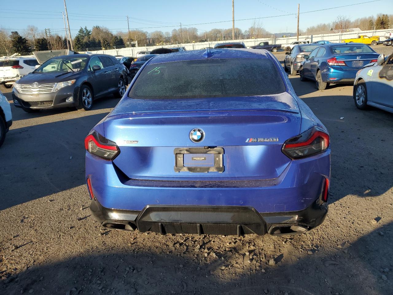 2022 BMW M2 VIN 3MW53CM07N8C64965 Copart auction photo, front end / side damage thumbnail 6
