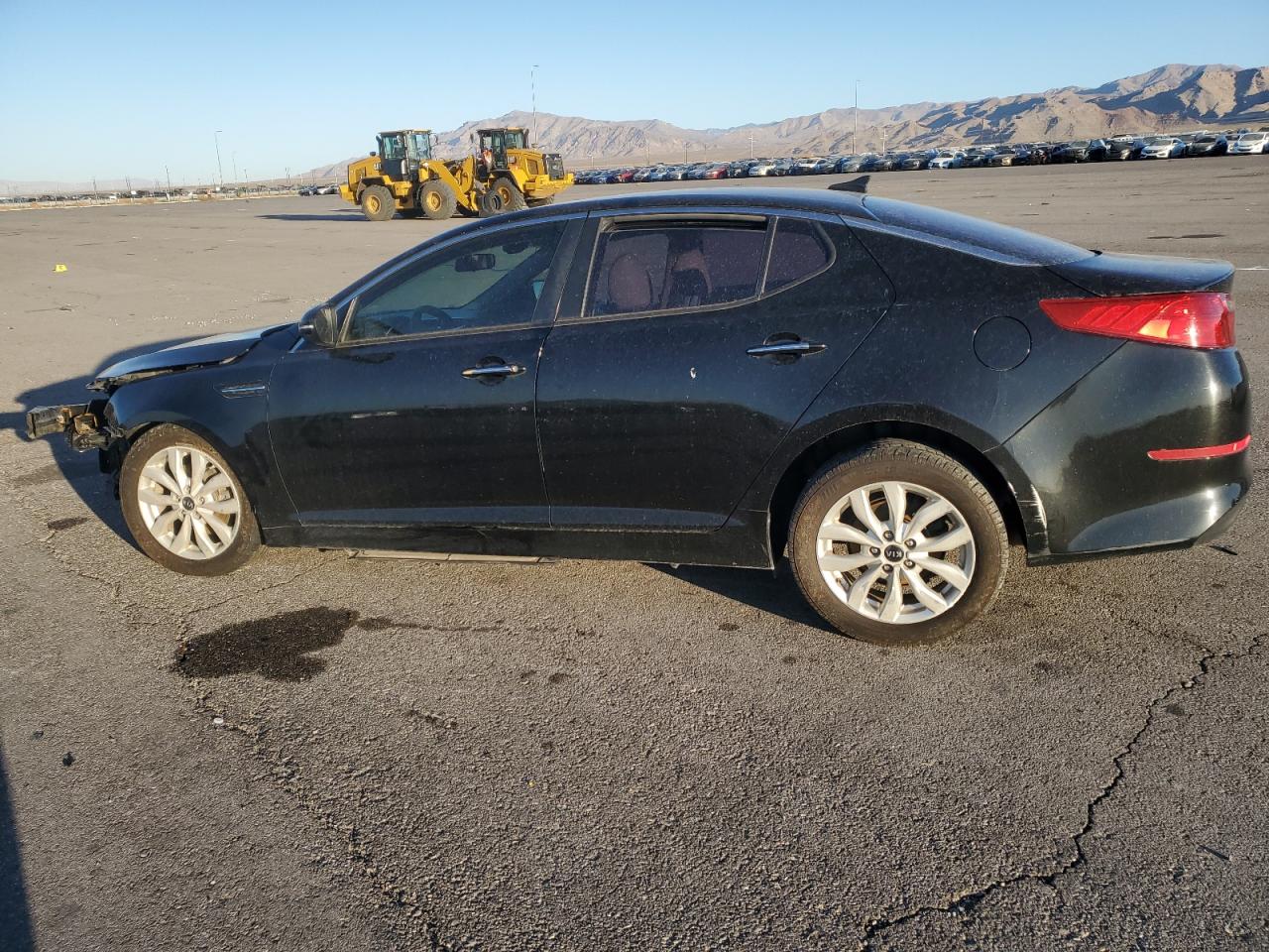 2015 KIA Optima VIN KNAGM4A76F5637229 Copart auction photo, front end / side damage thumbnail 2