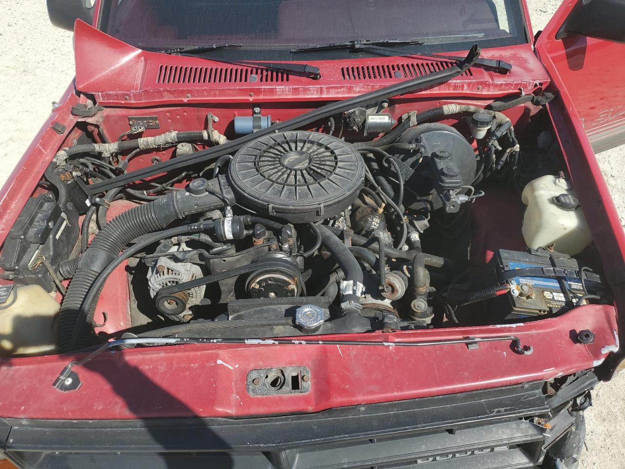1989 Dodge Dakota VIN 1B7GG66X6KS127702 Copart auction photo, front end / side damage thumbnail 11