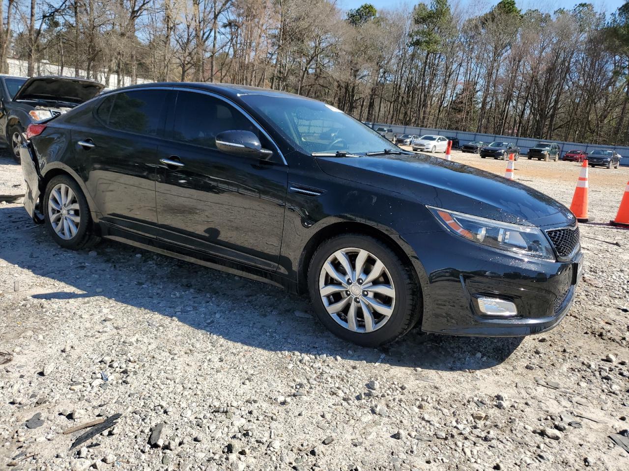 2015 KIA Optima VIN 5XXGN4A75FG369799 Copart auction photo, rear end / front end damage thumbnail 4