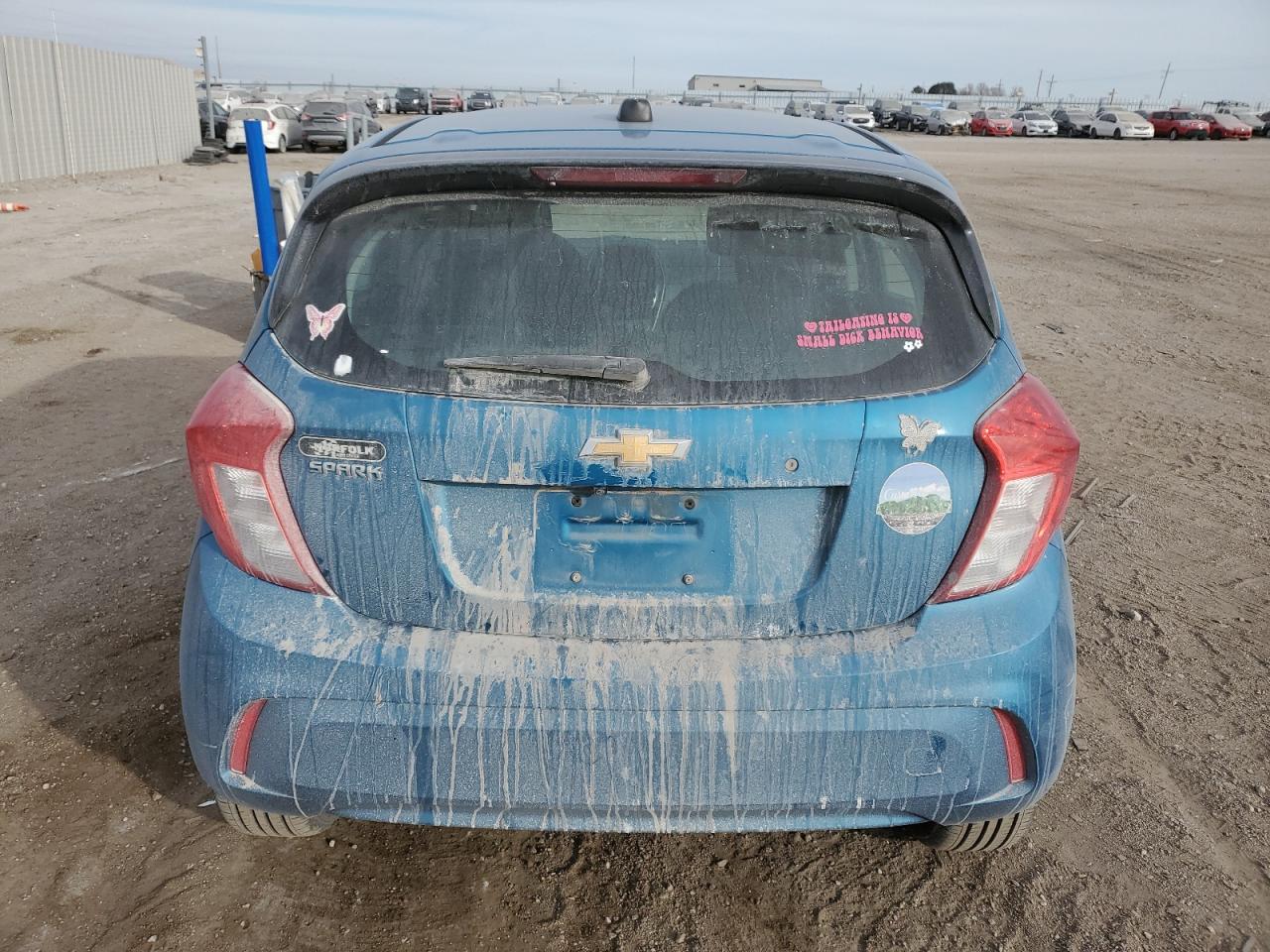 2019 Chevrolet Spark VIN KL8CB6SA5KC764694 Copart auction photo, front end / top/roof damage thumbnail 6