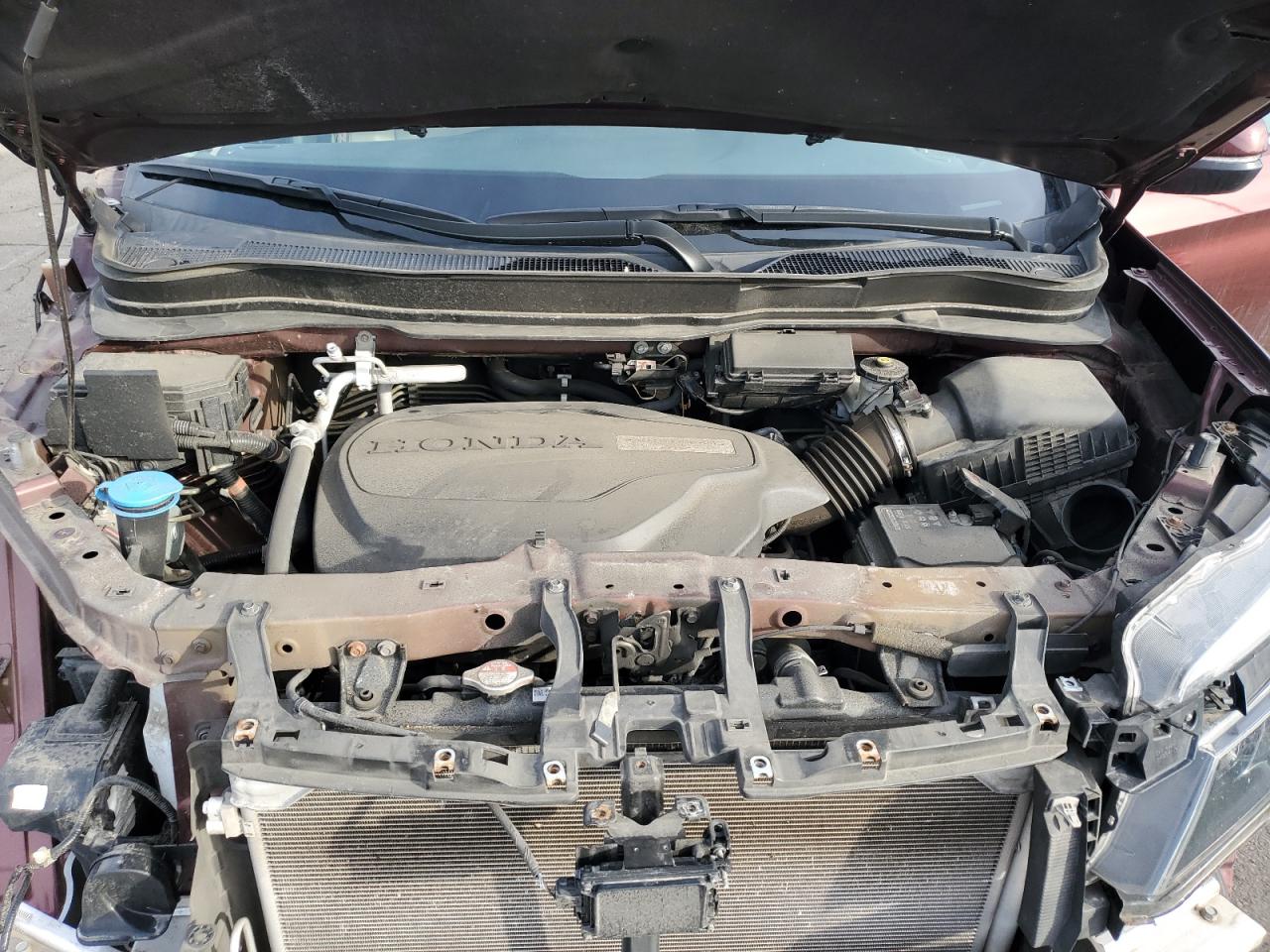 2021 Honda Pilot VIN 5FNYF6H52MB006068 Copart auction photo, front end / side damage thumbnail 12