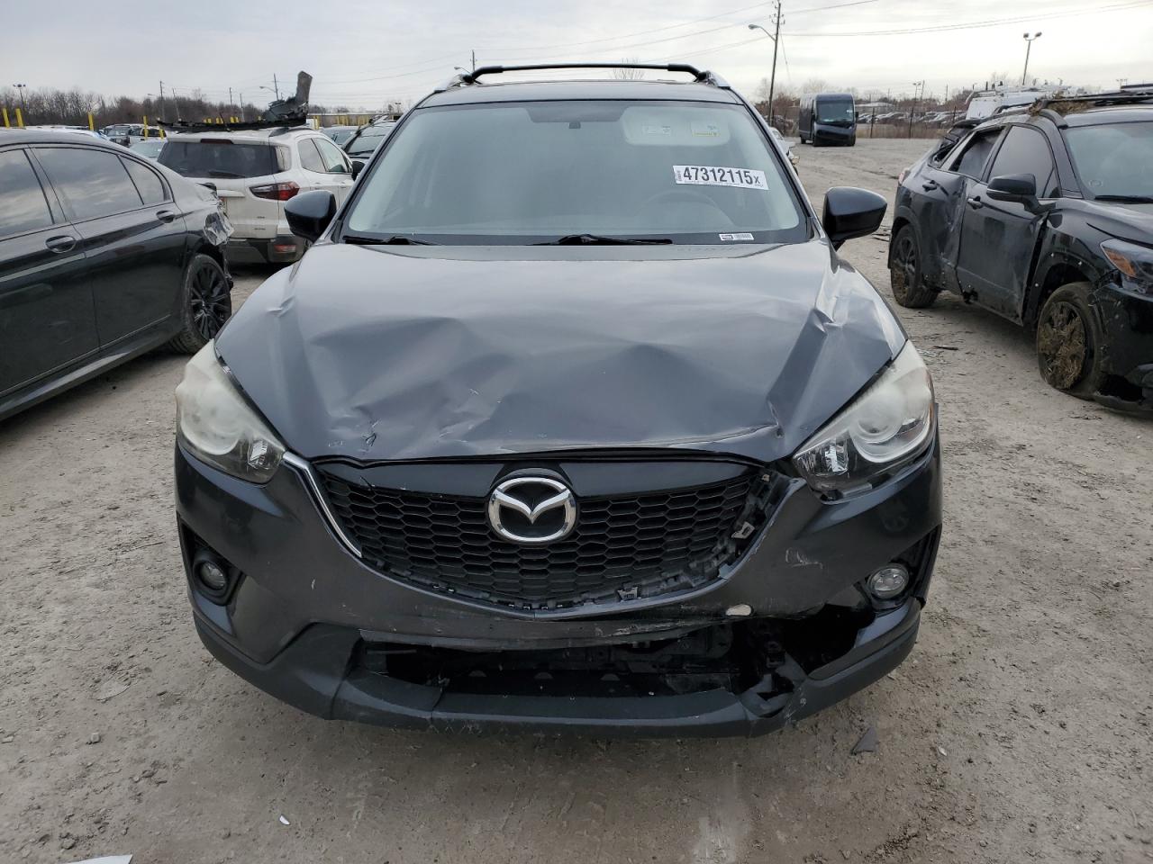 2014 Mazda CX-5 VIN JM3KE4CY3E0348344 Copart auction photo, front end / mechanical damage thumbnail 5