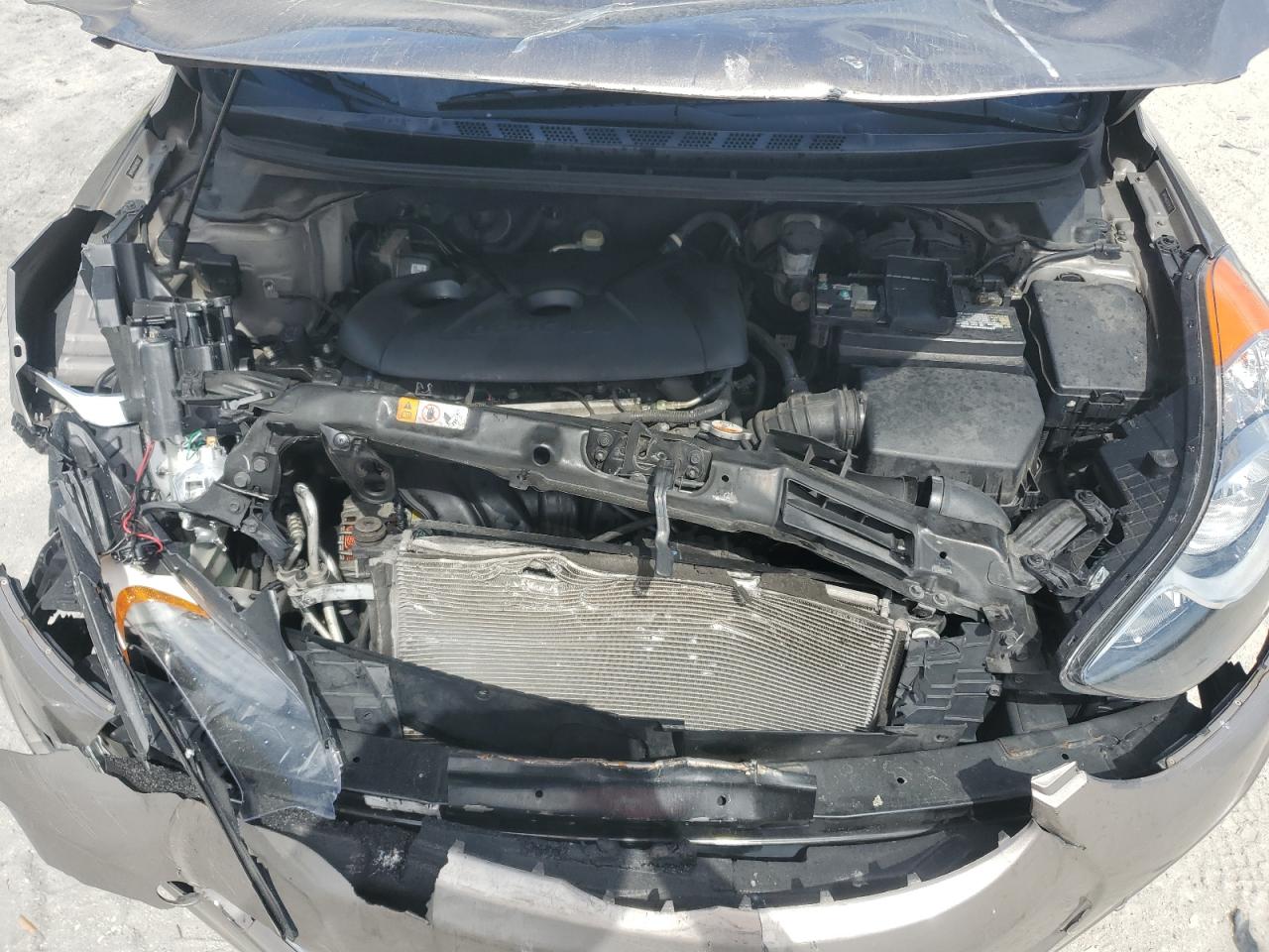 2013 Hyundai Elantra VIN 5NPDH4AEXDH196520 Copart auction photo, front end damage thumbnail 13