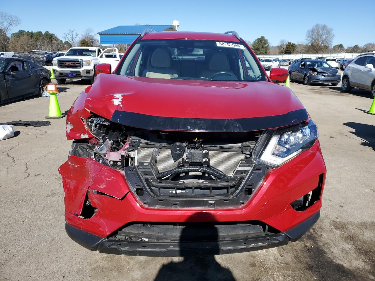 2017 Nissan Rogue VIN JN8AT2MT5HW396628 Copart auction photo, front end damage thumbnail 5
