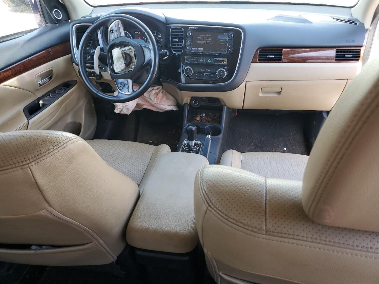 2015 Mitsubishi Outlander VIN JA4JZ4AX7FZ003912 Copart auction photo, front end / side damage thumbnail 8