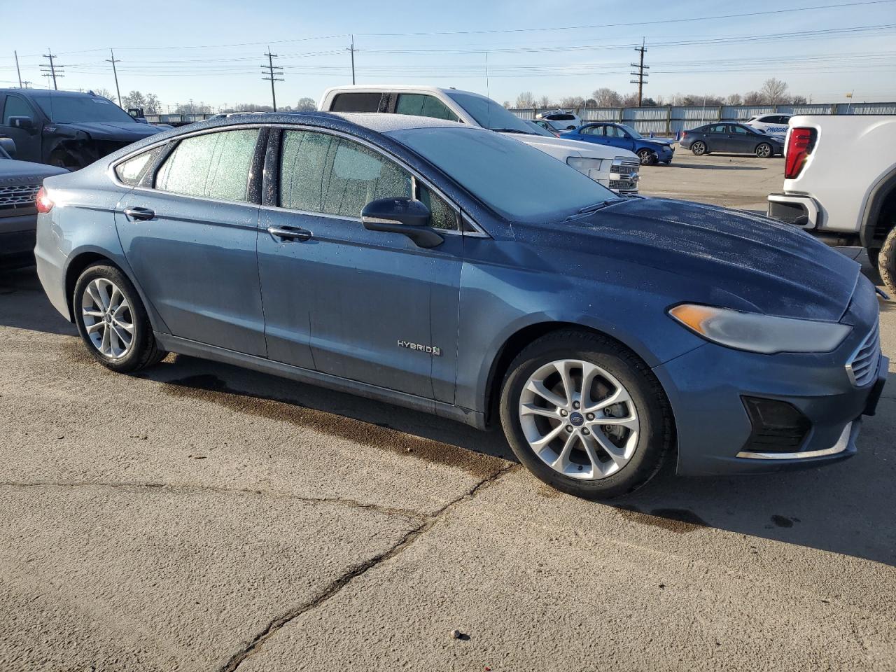 2019 Ford Fusion VIN 3FA6P0MU7KR242358 Copart auction photo, front end damage thumbnail 4