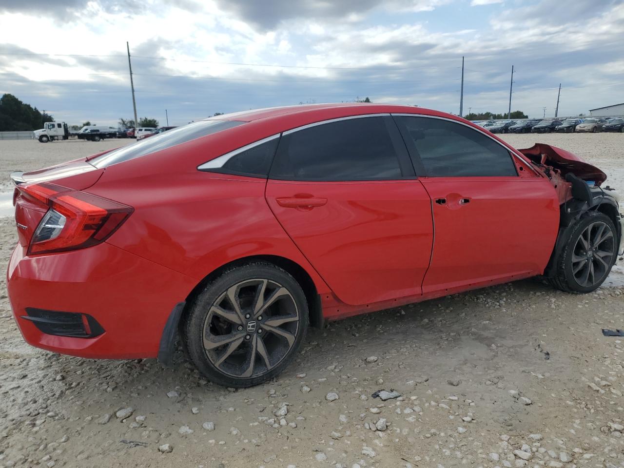 2019 Honda Civic VIN 2HGFC2F89KH564241 Copart auction photo, front end damage thumbnail 3
