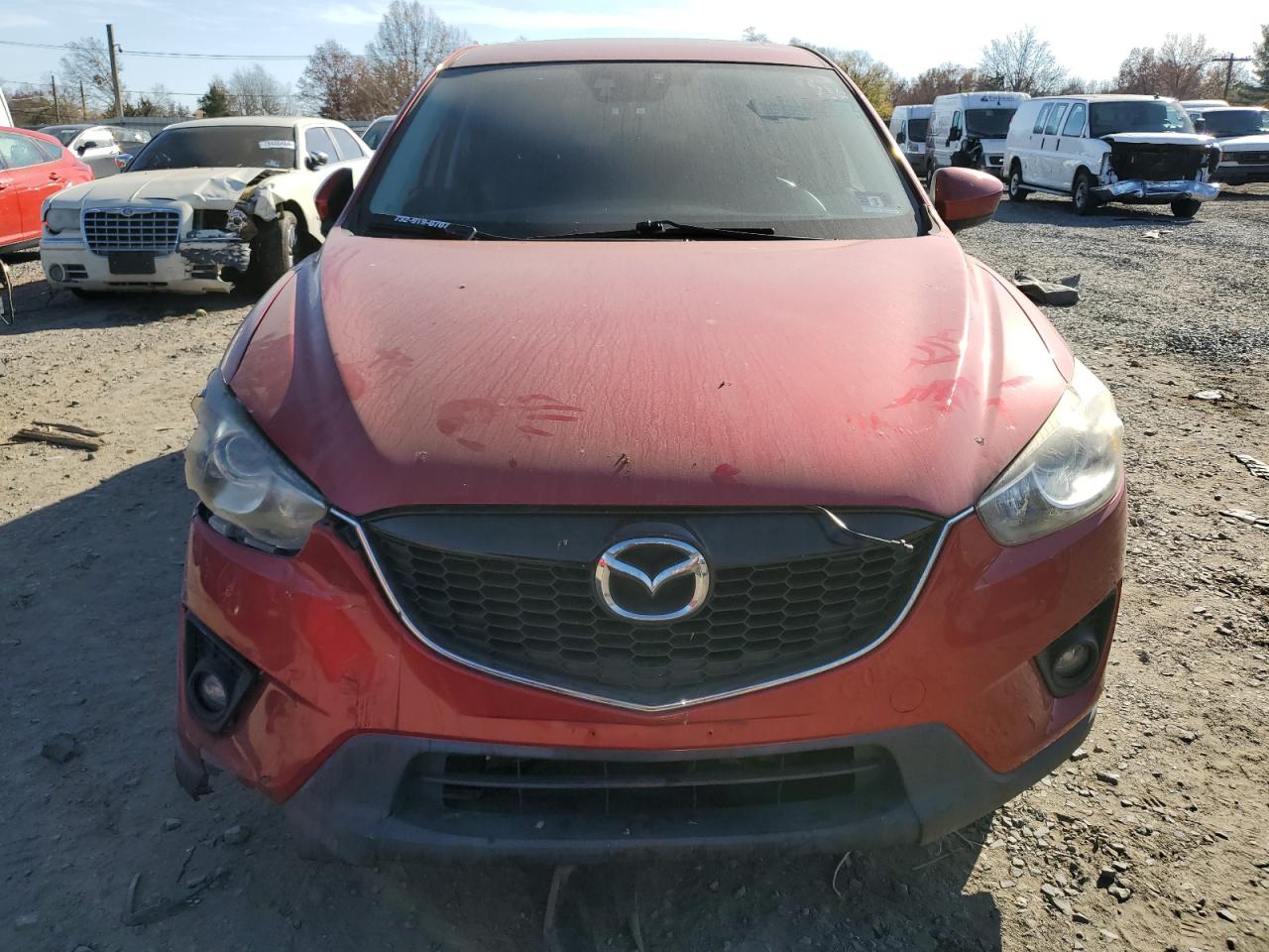 2014 Mazda CX-5 VIN JM3KE2DY8E0310241 Copart auction photo, front end damage thumbnail 5
