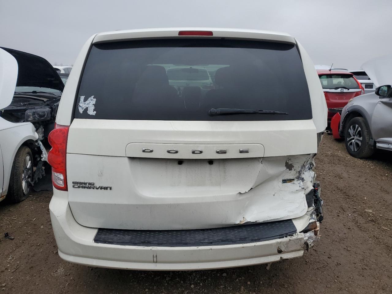 2012 Dodge Caravan VIN 2C4RDGCG5CR247361 Copart auction photo, all over damage thumbnail 6