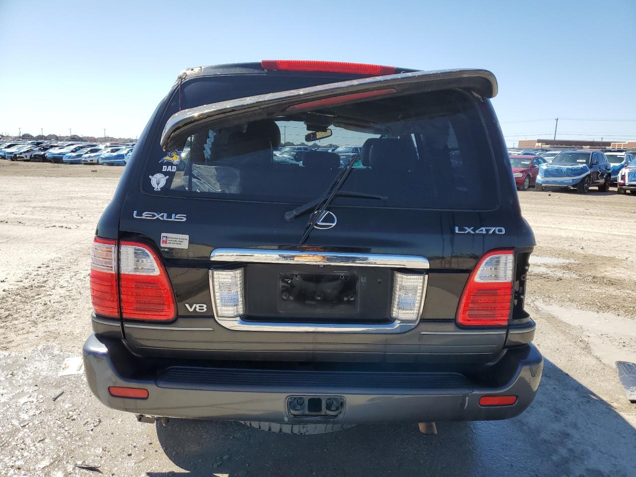 2004 Lexus LX VIN JTJHT00W043536558 Copart auction photo, rollover / all over damage thumbnail 6