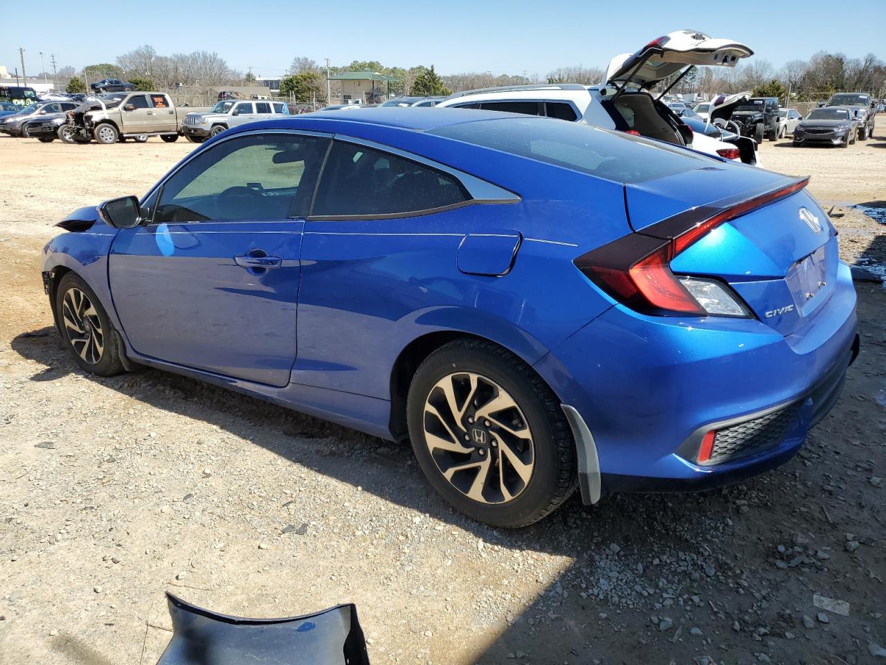 2017 Honda Civic VIN 2HGFC4B00HH307358 Copart auction photo, front end / side damage thumbnail 2