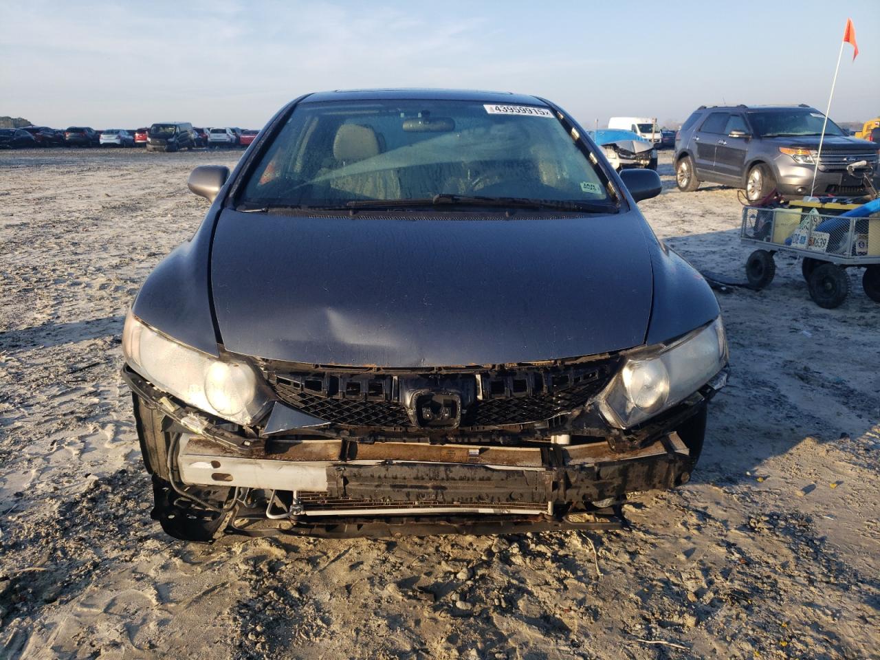 2010 Honda Civic VIN 19XFA1F88AE061454 Copart auction photo, front end damage thumbnail 5