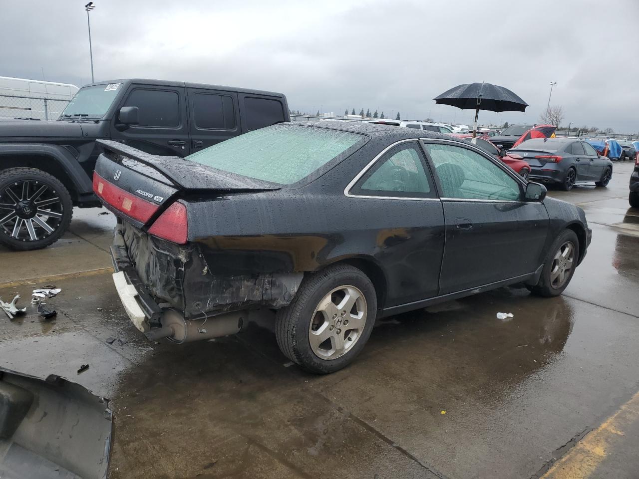 2000 Honda Accord VIN 1HGCG2259YA006299 Copart auction photo, front end / rear end damage thumbnail 3