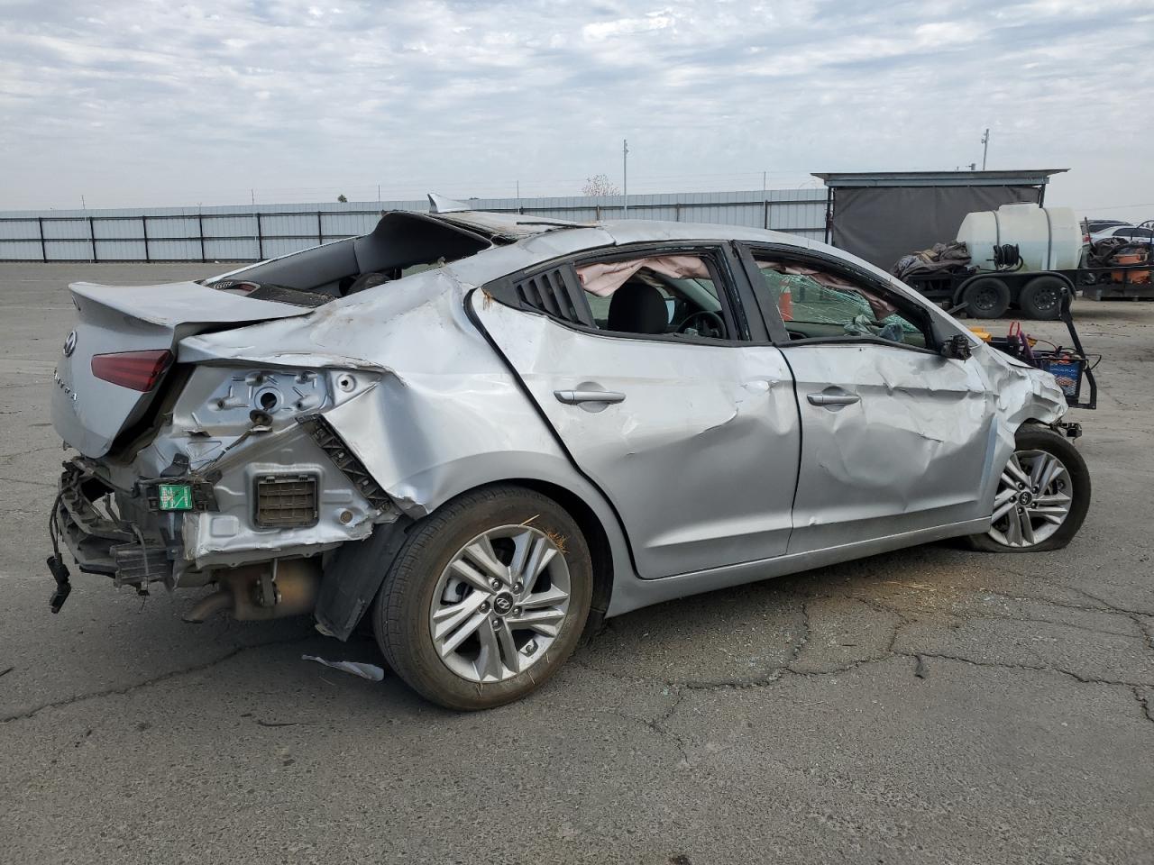 2020 Hyundai Elantra VIN 5NPD84LFXLH559807 Copart auction photo, rollover damage thumbnail 3