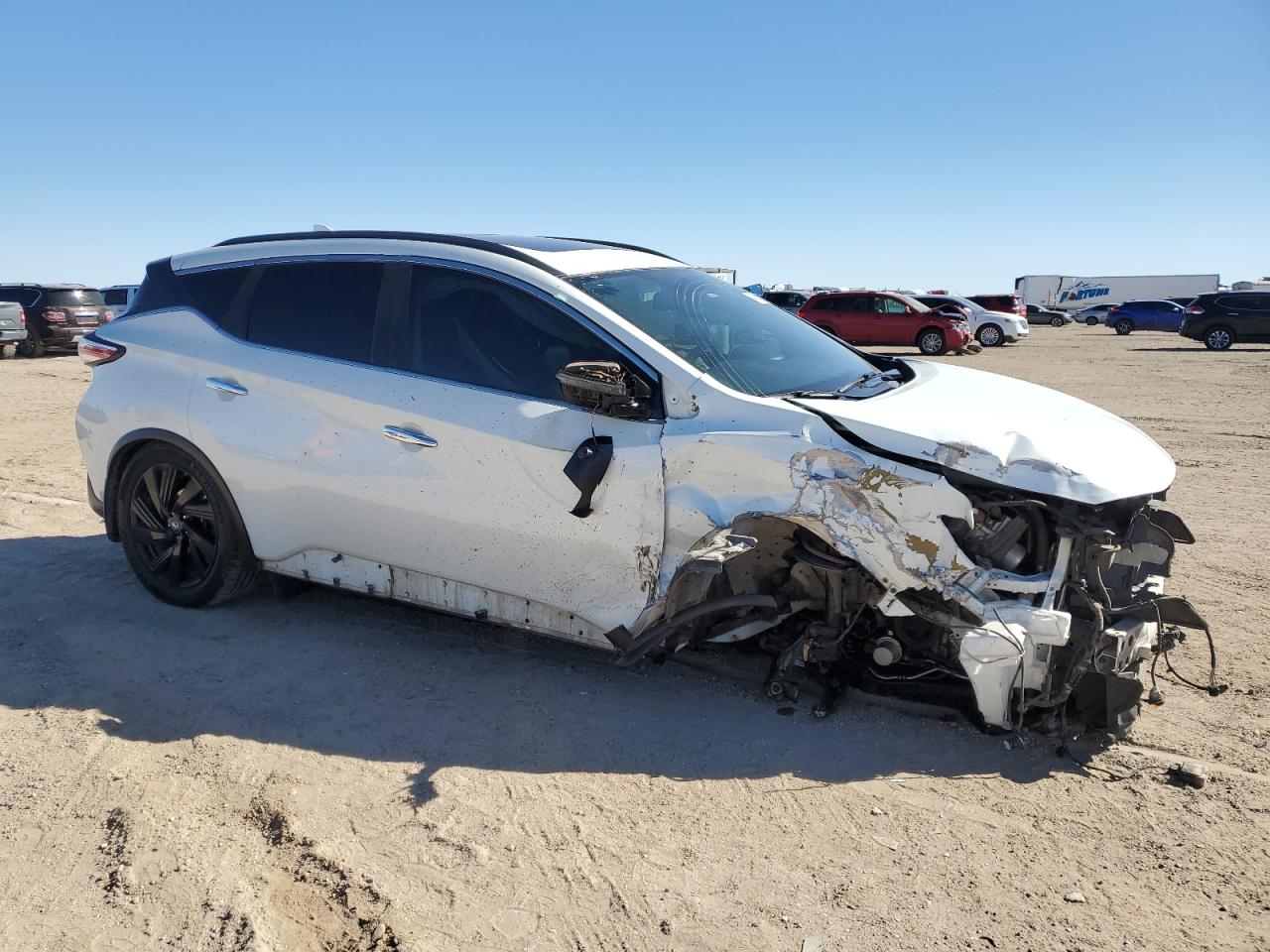 2017 Nissan Murano VIN 5N1AZ2MG5HN140584 Copart auction photo, front end / side damage thumbnail 4
