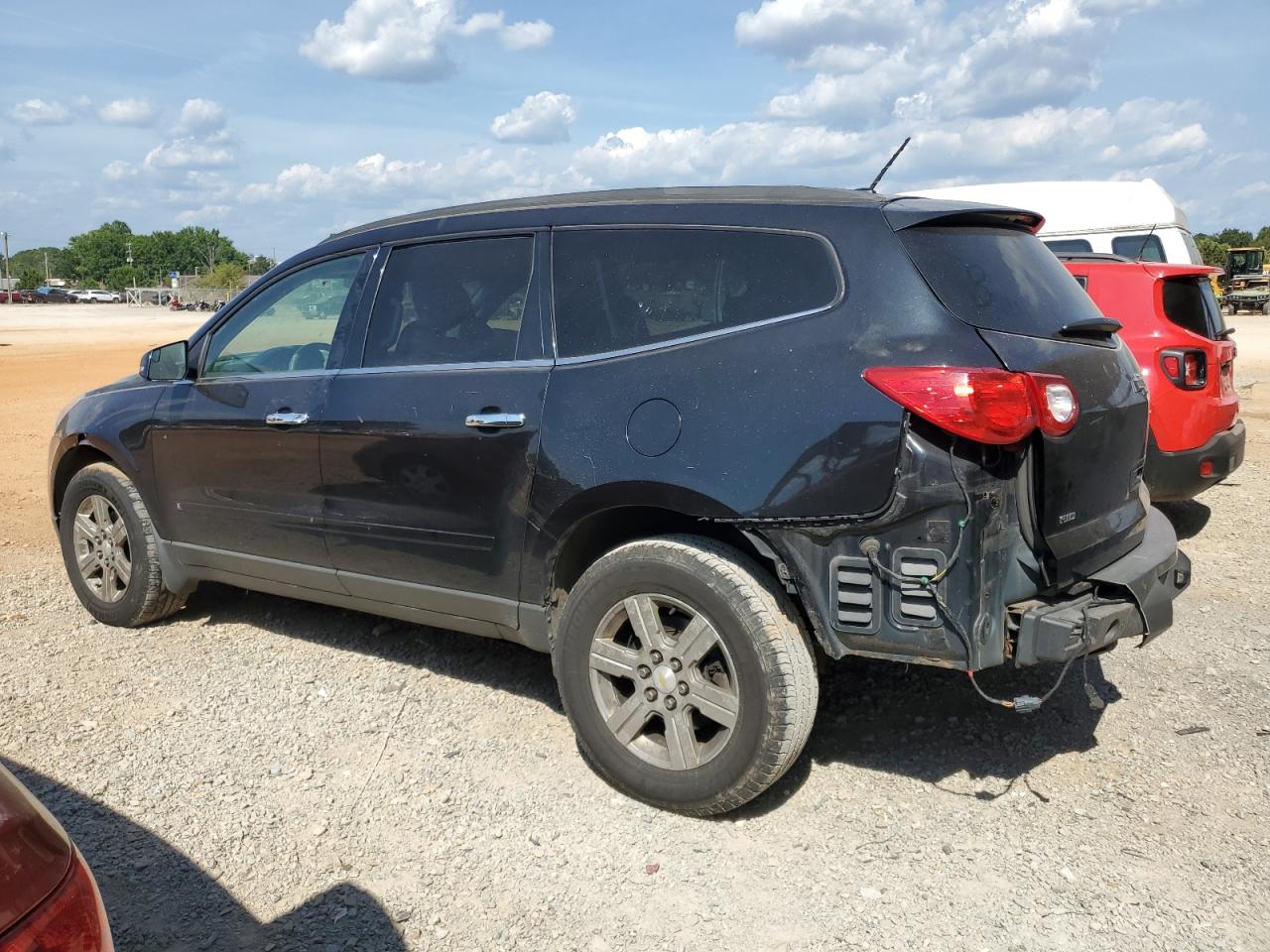 2010 Chevrolet Traverse VIN 1GNLVFED8AS137939 Copart auction photo, rear end / side damage thumbnail 2