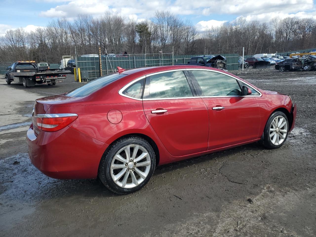 2012 Buick Verano VIN 1G4PR5SK8C4182765 Copart auction photo, front end / side damage thumbnail 3