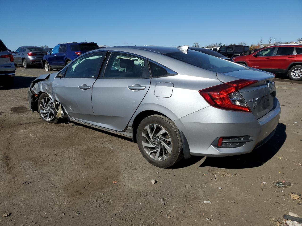 2017 Honda Civic VIN 2HGFC2F72HH548611 Copart auction photo, front end / top/roof damage thumbnail 2