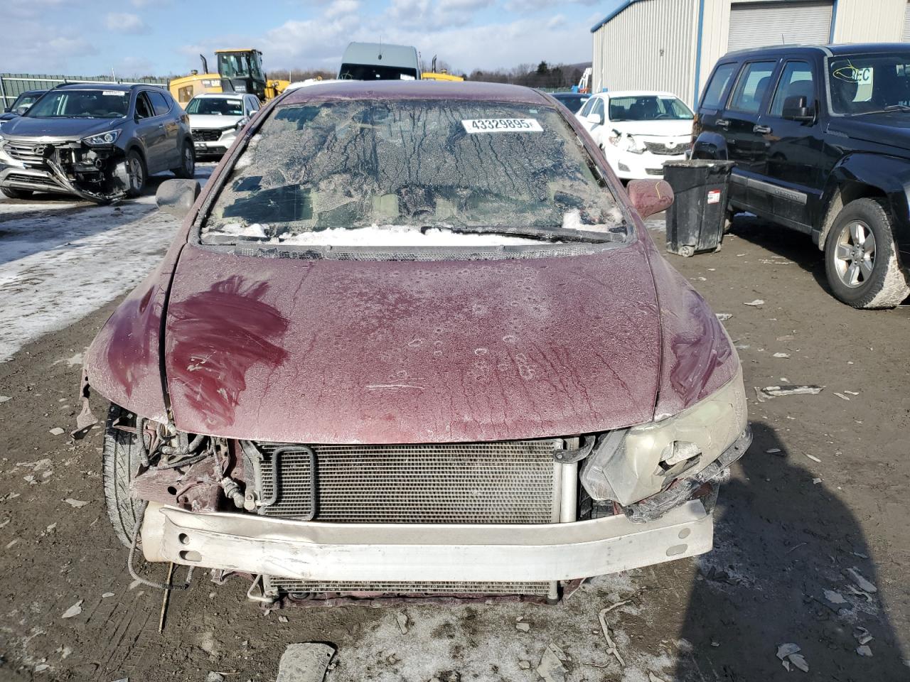 2007 Honda Civic VIN 1HGFA16537L014839 Copart auction photo, front end / side damage thumbnail 5