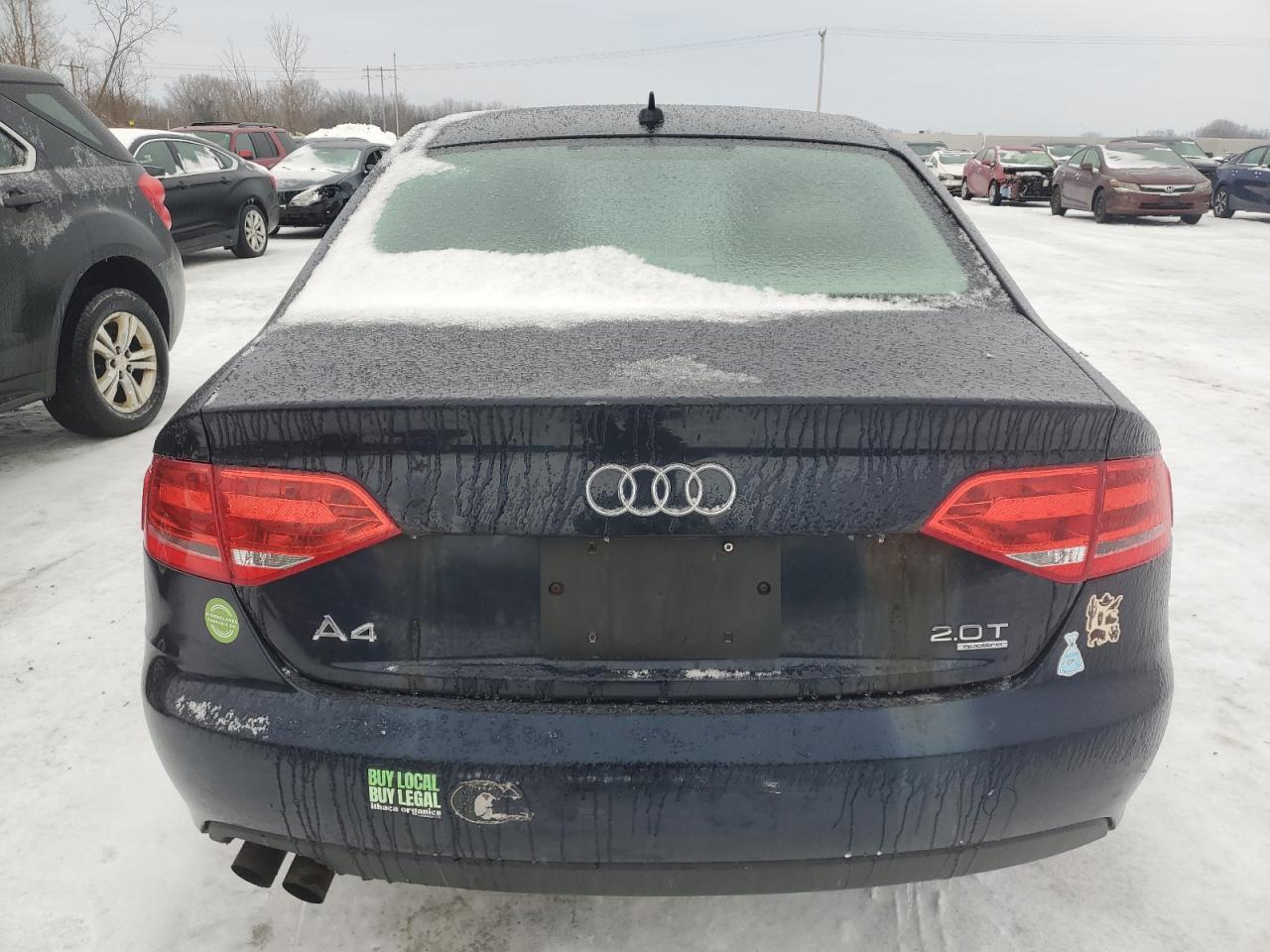 2009 Audi A4 VIN WAUSF78K39N037708 Copart auction photo, front end damage thumbnail 6