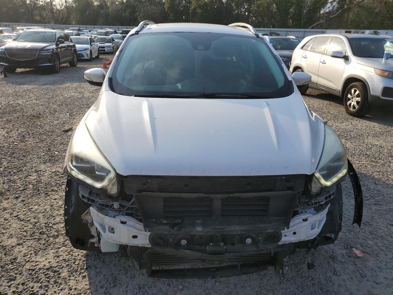 2017 Ford Escape VIN 1FMCU0J97HUB49410 Copart auction photo, front end damage thumbnail 5