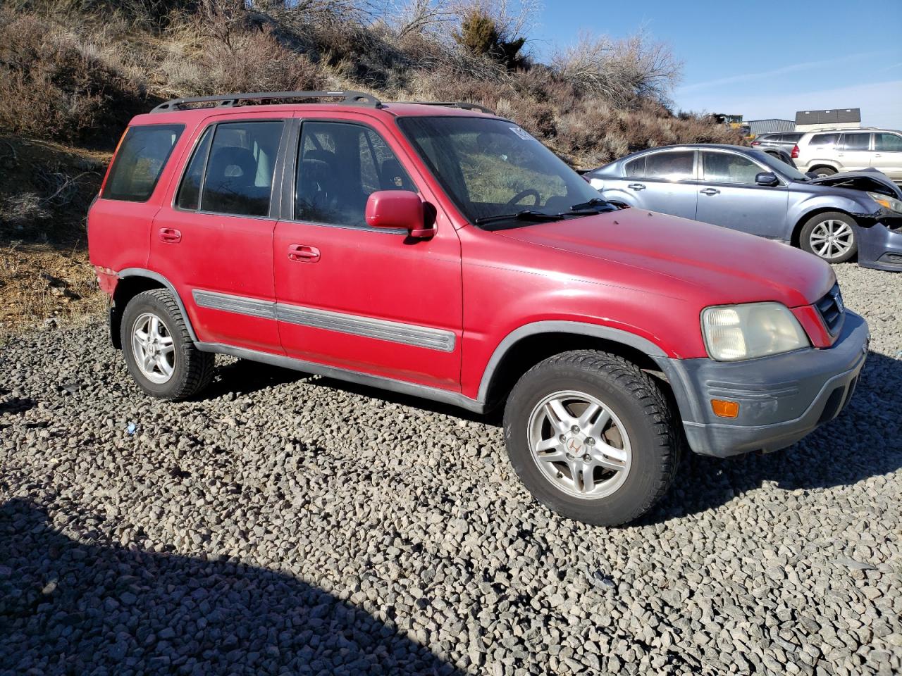 2000 Honda CR-V VIN JHLRD1868YC001582 Copart auction photo, rear end damage thumbnail 4