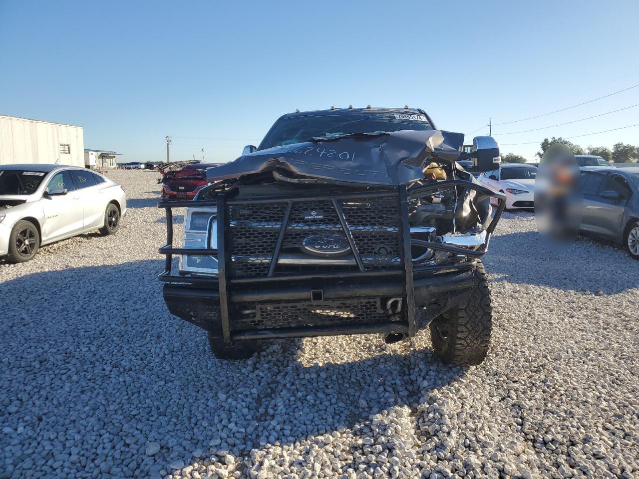 2022 Ford F250 VIN 1FT8W2BT9NED60351 Copart auction photo, front end / side damage thumbnail 5