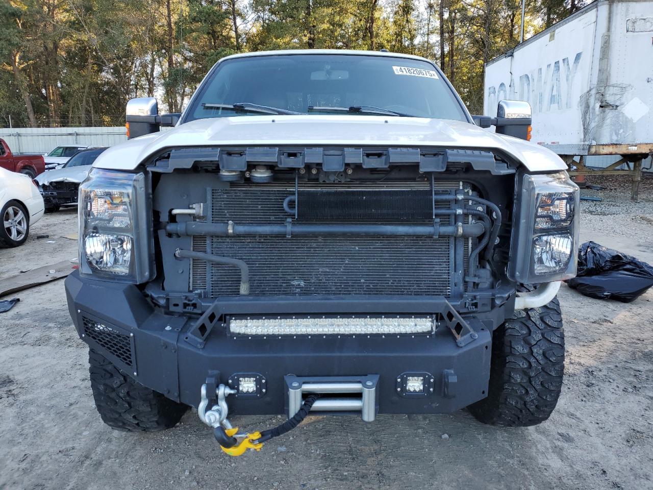 2014 Ford F250 VIN 1FT7W2BT6EEB57624 Copart auction photo, front end damage thumbnail 5