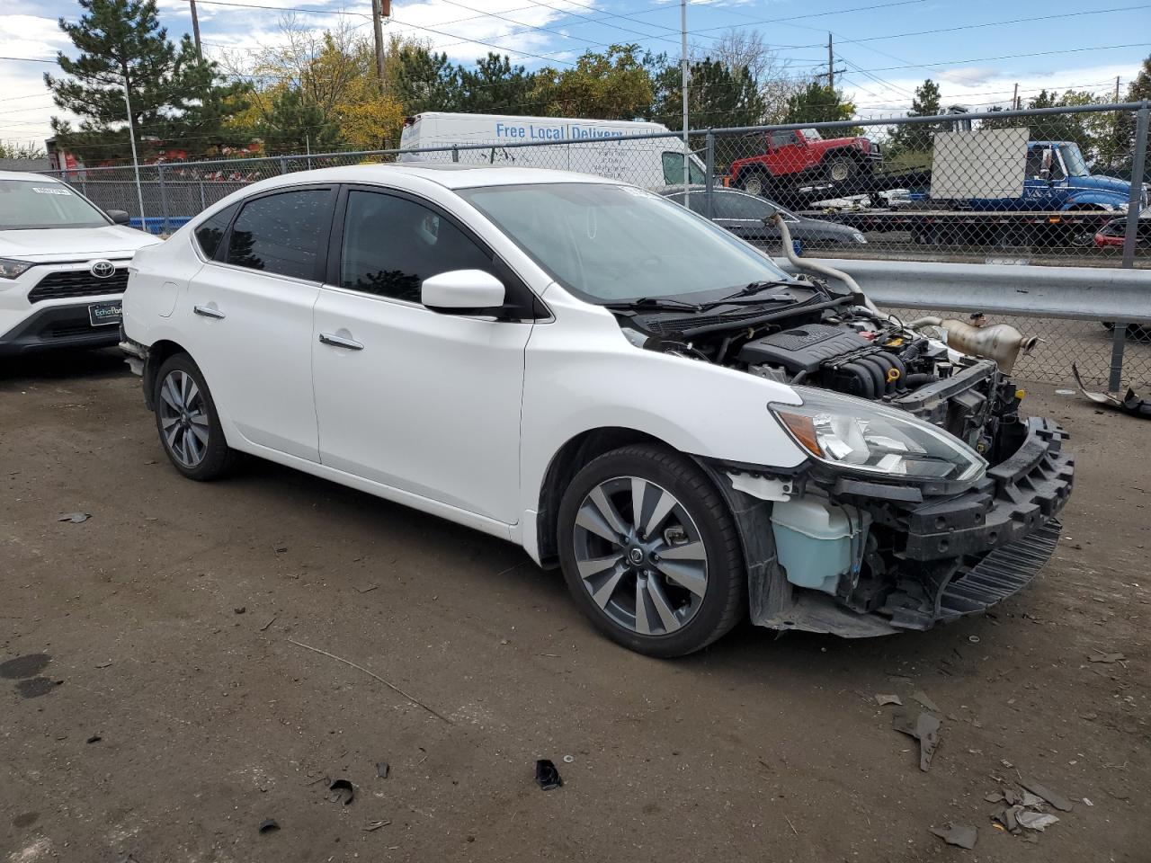 2019 Nissan Sentra VIN 3N1AB7AP1KY446981 Copart auction photo, all over damage thumbnail 4