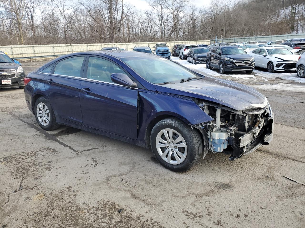 2012 Hyundai Sonata VIN 5NPEB4AC1CH493100 Copart auction photo, front end damage thumbnail 4
