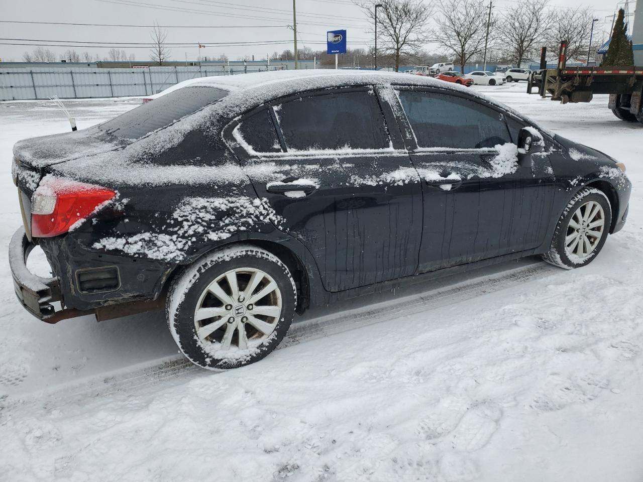 2012 Honda Civic VIN 2HGFB2F54CH114961 Copart auction photo, rear end damage thumbnail 3