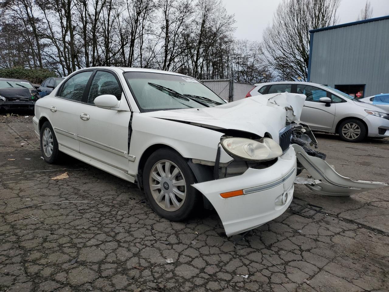 2005 Hyundai Sonata VIN KMHWF35H45A152577 Copart auction photo, front end / side damage thumbnail 4