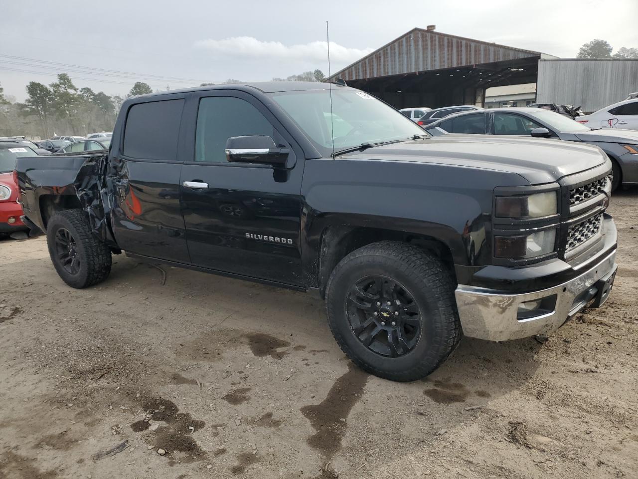 2014 Chevrolet Silverado VIN 3GCPCREC6EG219321 Copart auction photo, side damage thumbnail 4