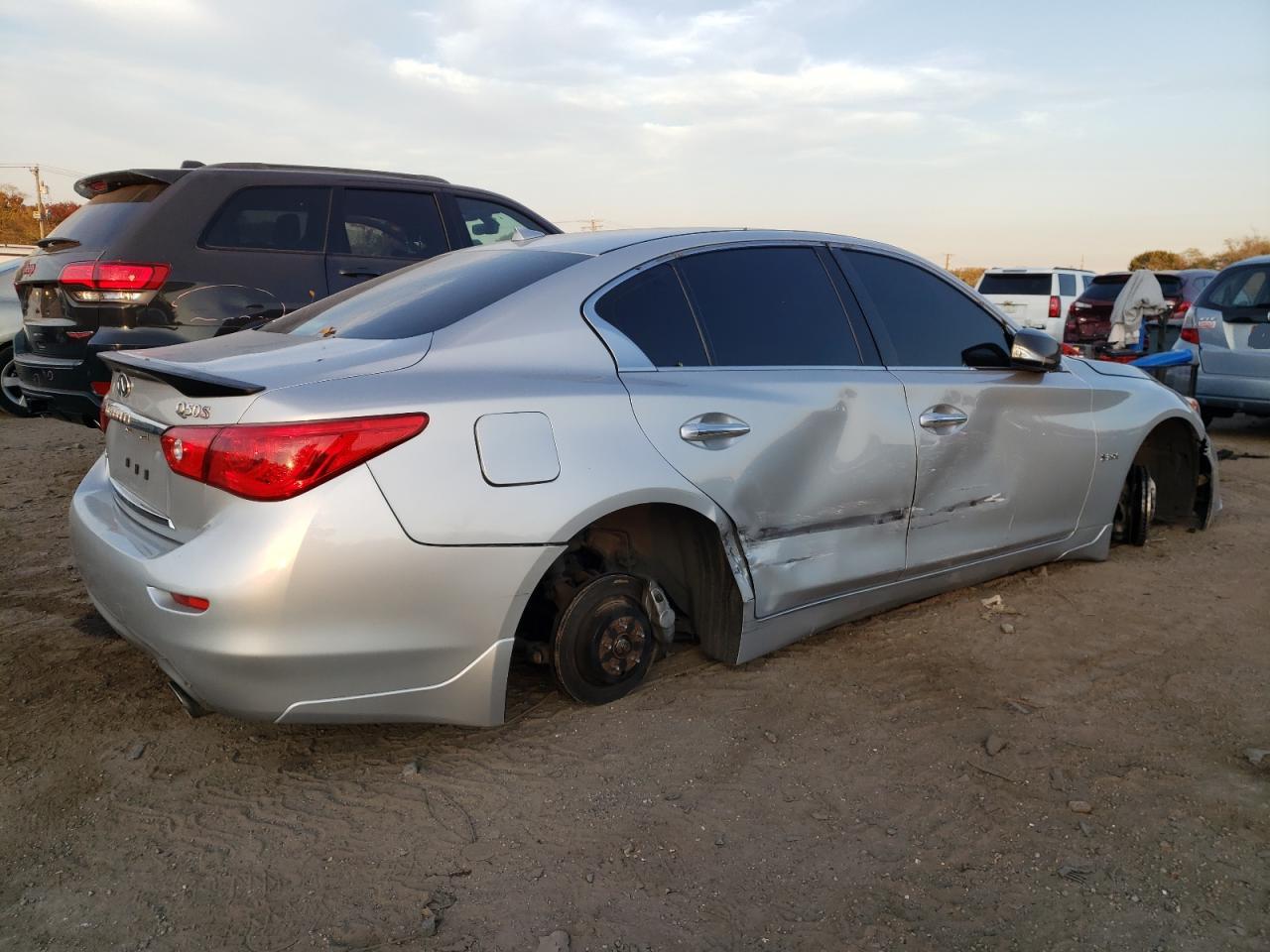 2016 Infiniti Q50 VIN JN1FV7AR8GM451877 Copart auction photo, all over damage thumbnail 3