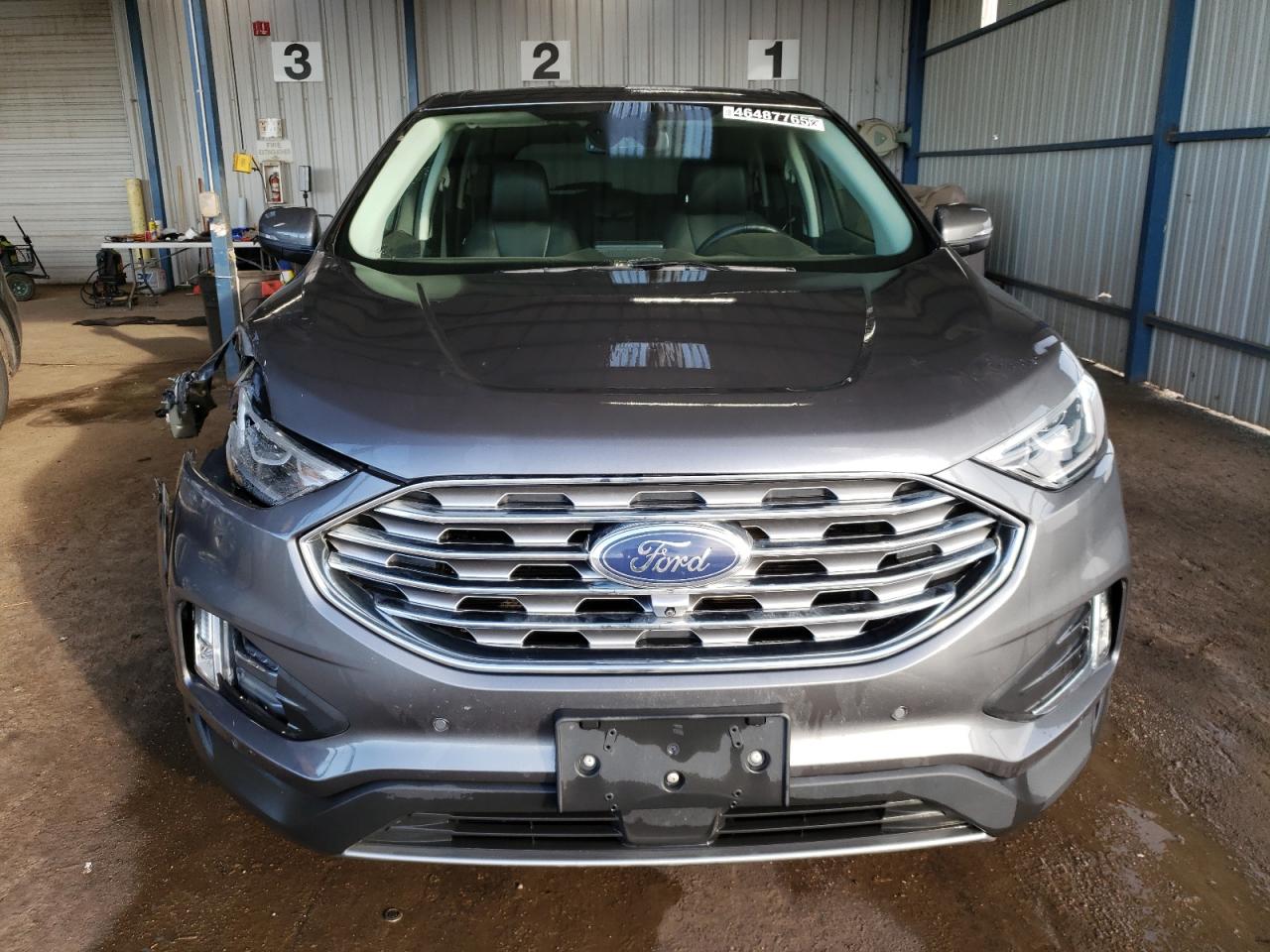 2022 Ford Edge VIN 2FMPK4K92NBB04664 Copart auction photo, front end / side damage thumbnail 5