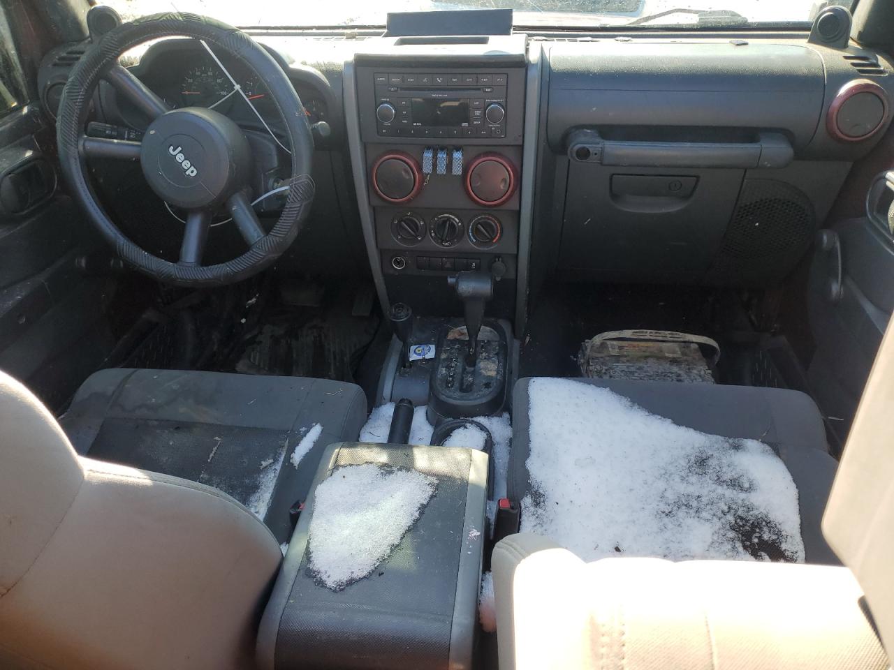 2008 Jeep Wrangler VIN 1J4GA39188L501957 Copart auction photo, front end / water/flood damage thumbnail 8