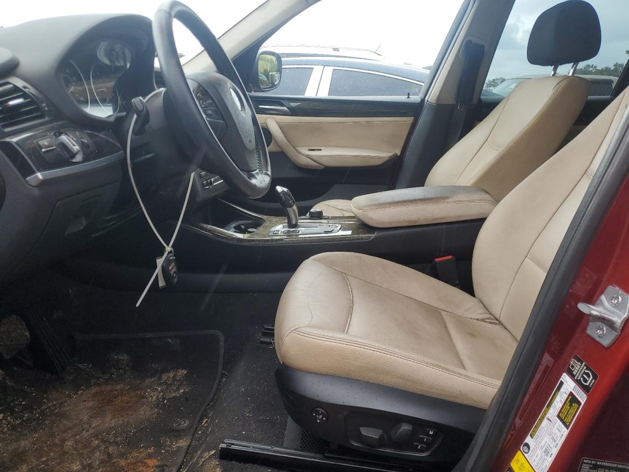 2014 BMW X3 VIN 5UXWX9C59E0D14613 Copart auction photo, front end damage thumbnail 7