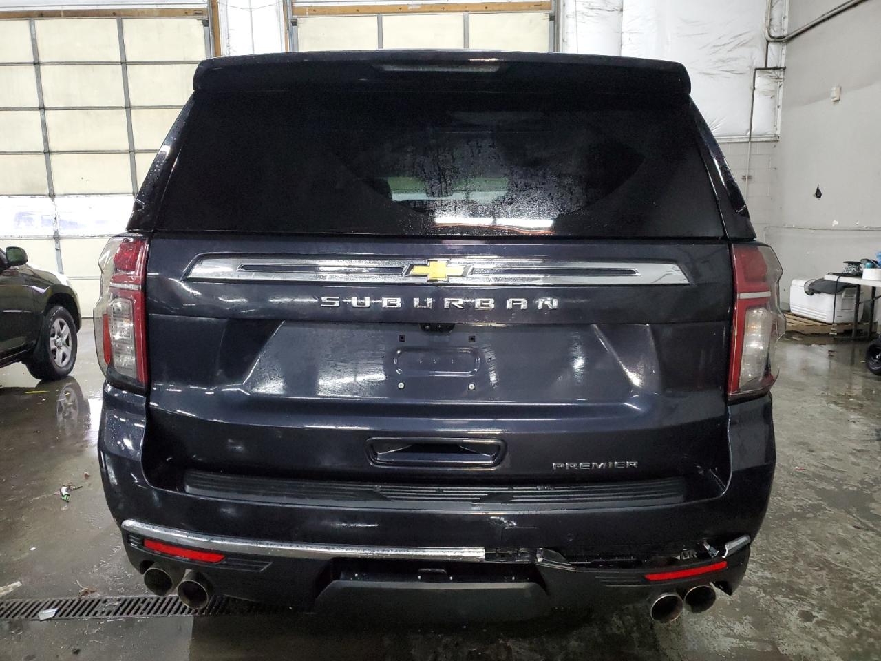 2023 Chevrolet Suburban VIN 1GNSKFKD4PR472673 Copart auction photo, front end / side damage thumbnail 6