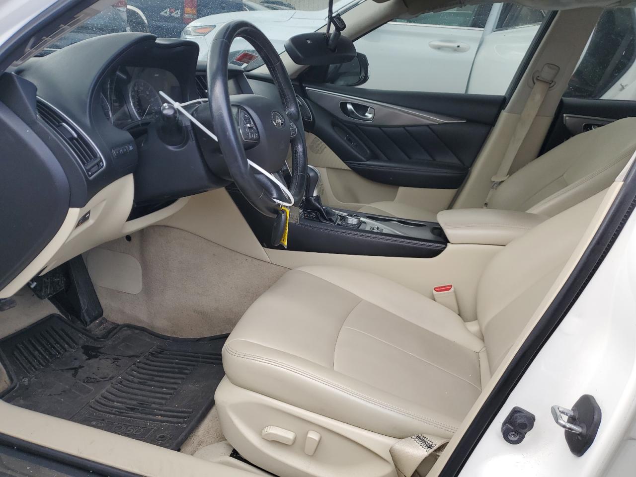 2016 Infiniti Q50 VIN JN1CV7AP0GM201325 Copart auction photo, front end / side damage thumbnail 7