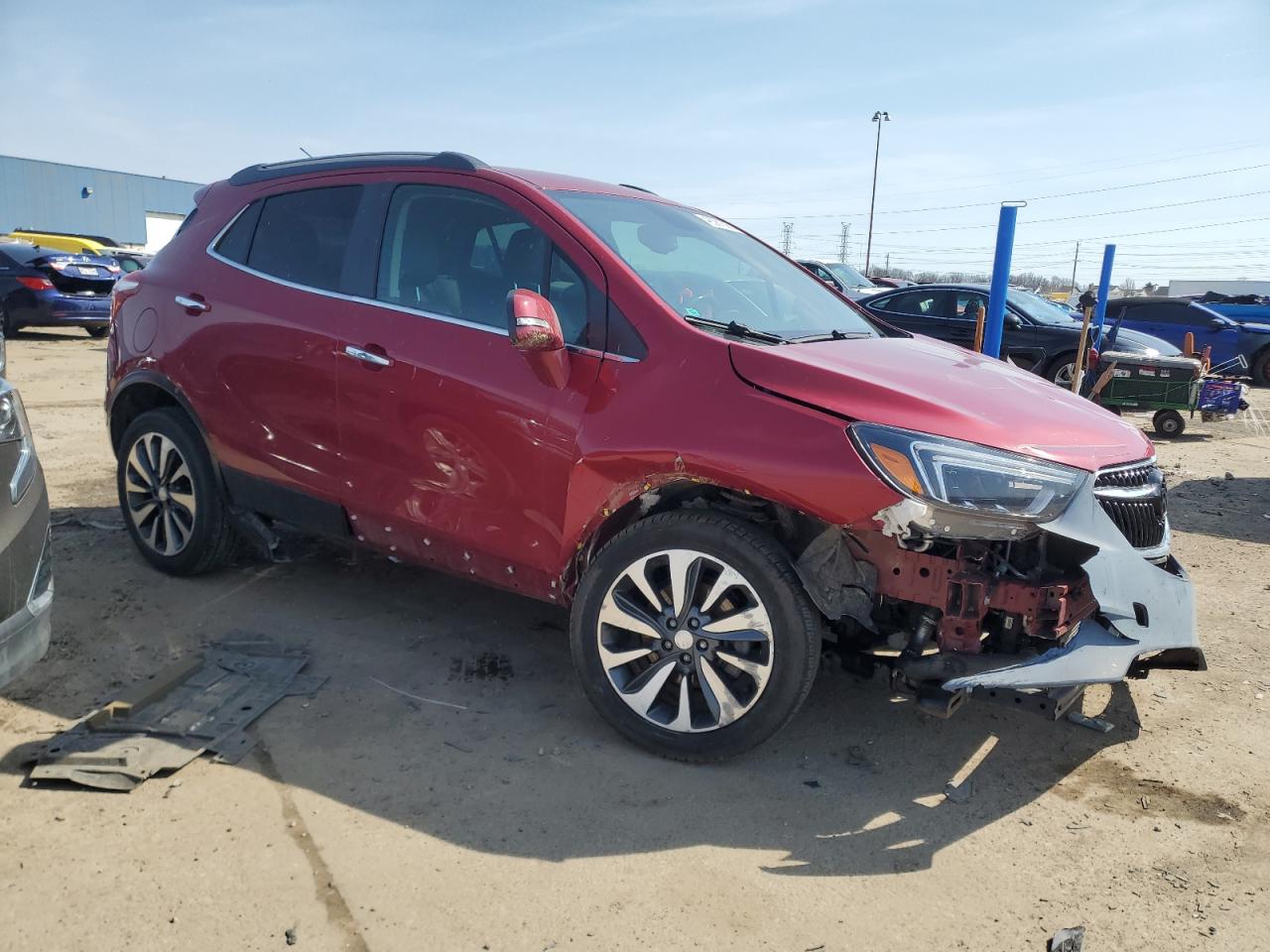 2019 Buick Encore VIN KL4CJCSM6KB832603 Copart auction photo, front end damage thumbnail 4
