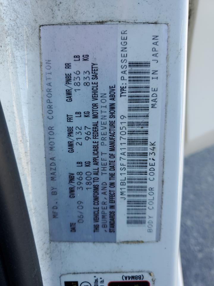 2010 Mazda 3 VIN JM1BL1SF7A1170519 Copart auction photo, front end damage thumbnail 13