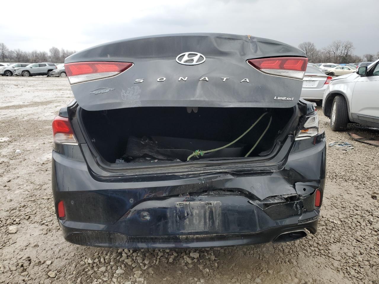 2018 Hyundai Sonata VIN 5NPE34AFXJH677830 Copart auction photo, rear end damage thumbnail 6