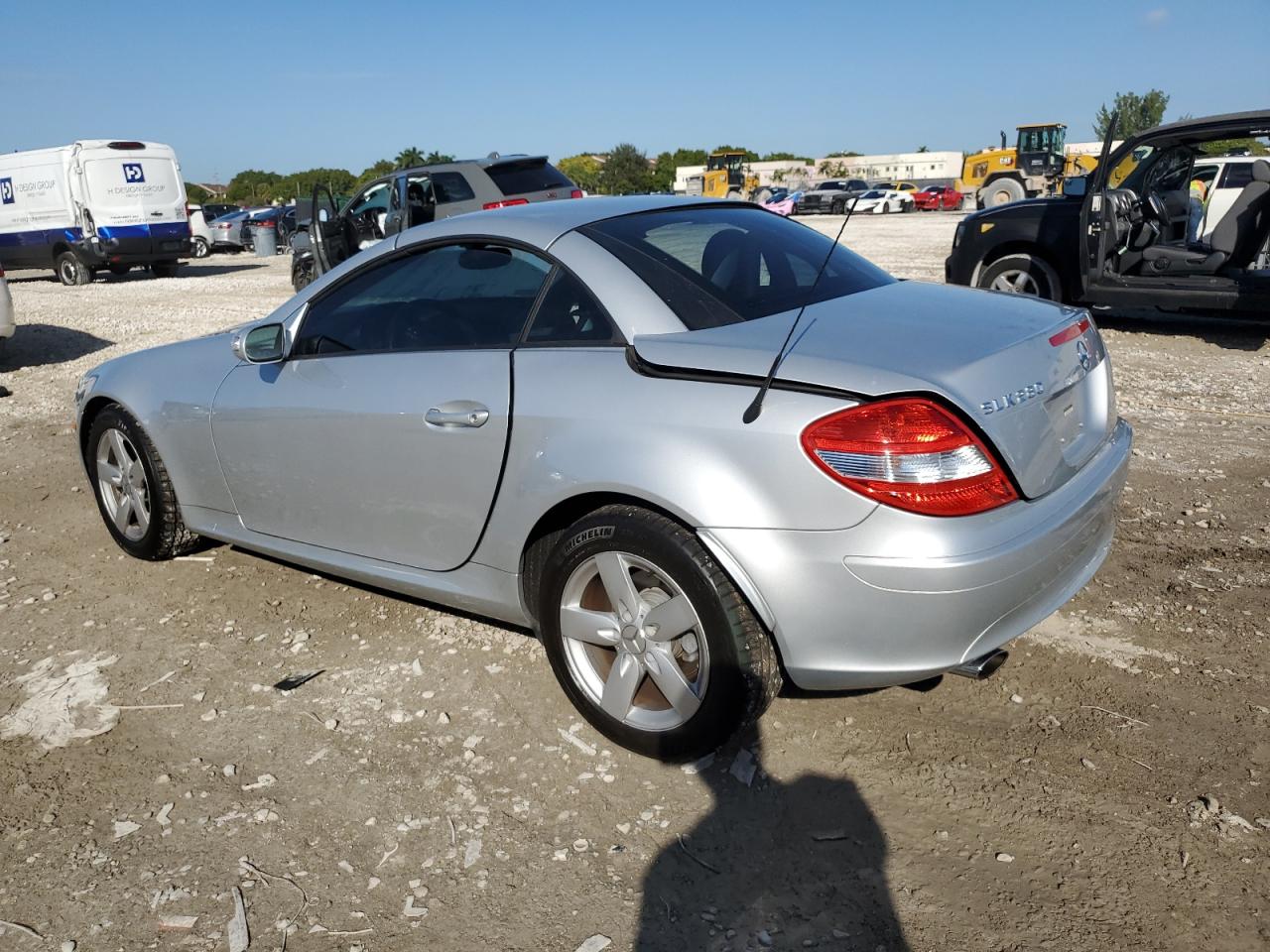 2006 Mercedes-Benz SLK-klasse VIN WDBWK54F16F075925 Copart auction photo, side damage thumbnail 2