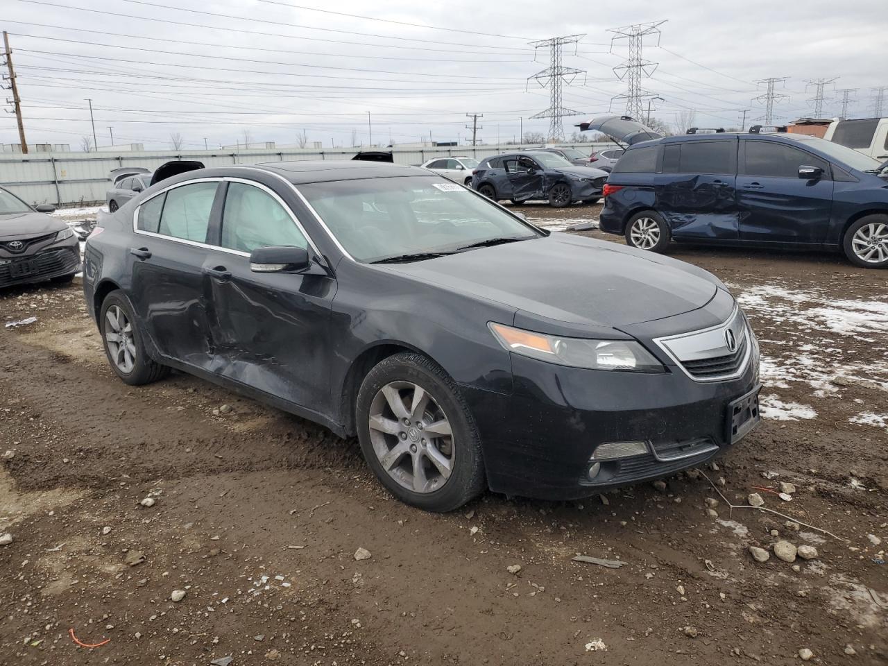 2013 Acura TL VIN 19UUA8F29DA003356 Copart auction photo, side damage thumbnail 4