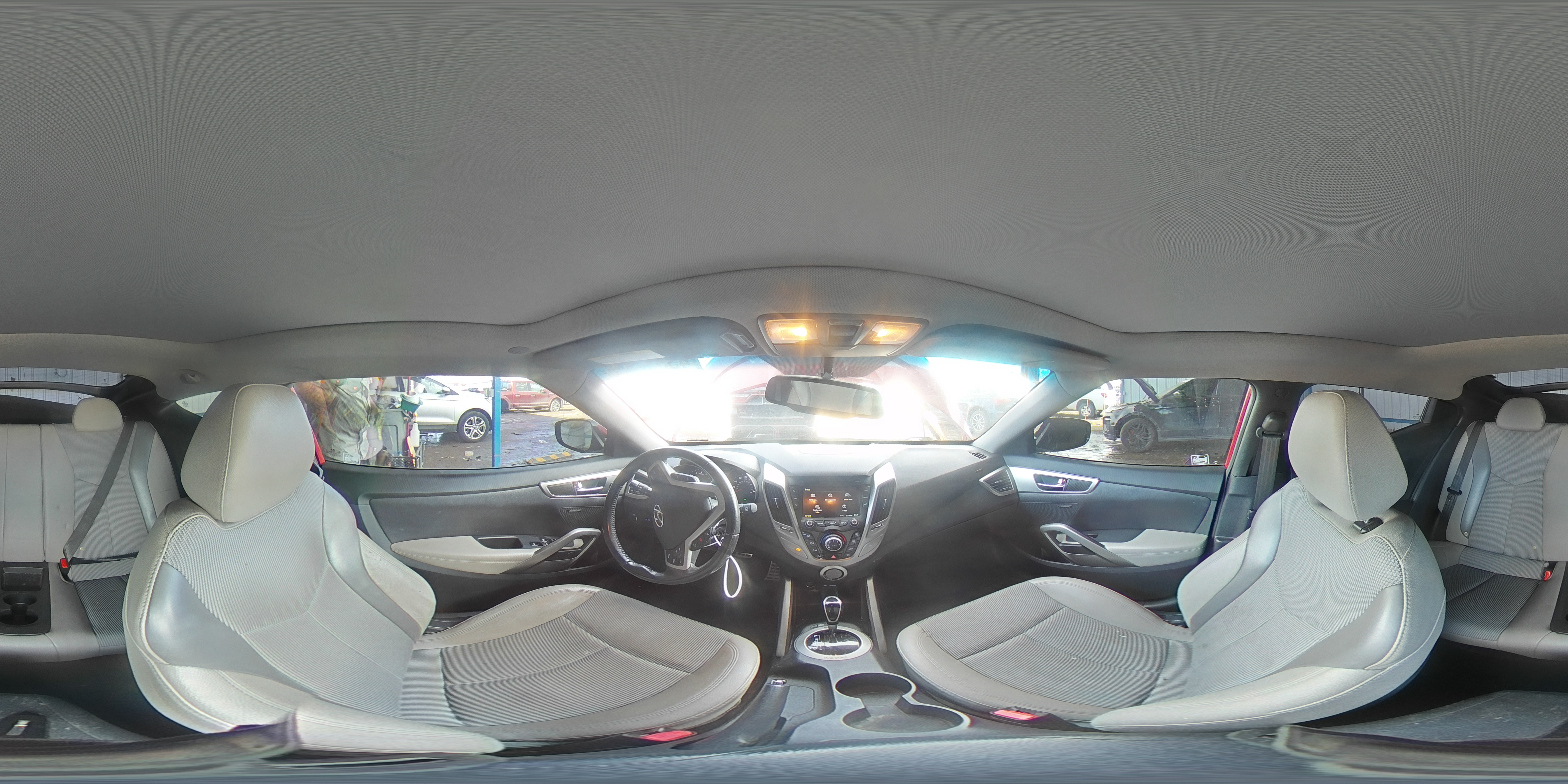 2013 Hyundai Veloster VIN KMHTC6AD5DU118452 Copart auction photo, front end / side damage thumbnail 12