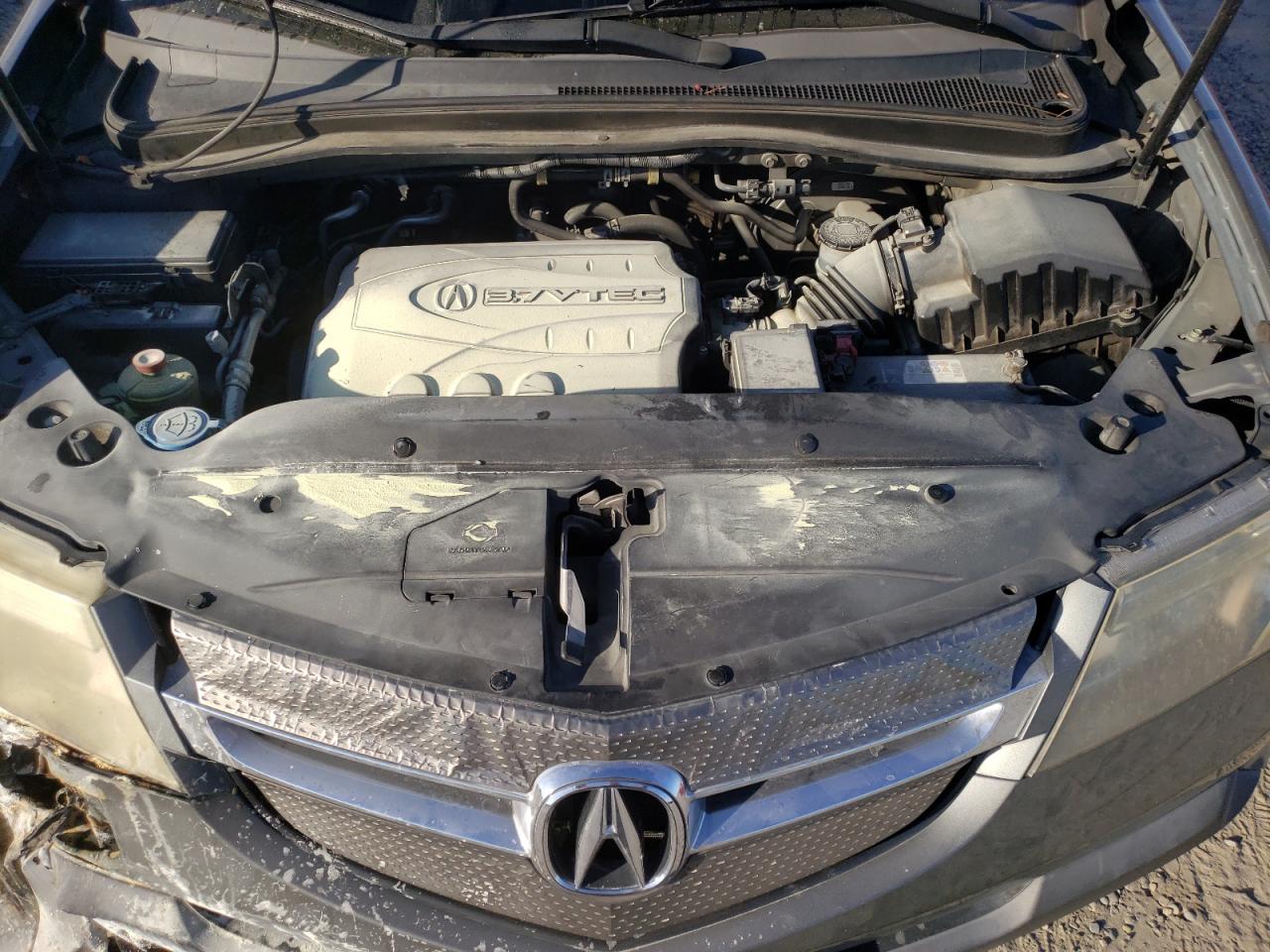 2007 Acura MDX VIN 2HNYD28887H502588 Copart auction photo, burn - engine / rear end damage thumbnail 12