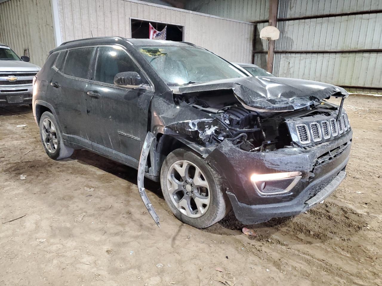 2020 Jeep Compass VIN 3C4NJCCB3LT162665 Copart auction photo, front end / minor dent/scratches damage thumbnail 4