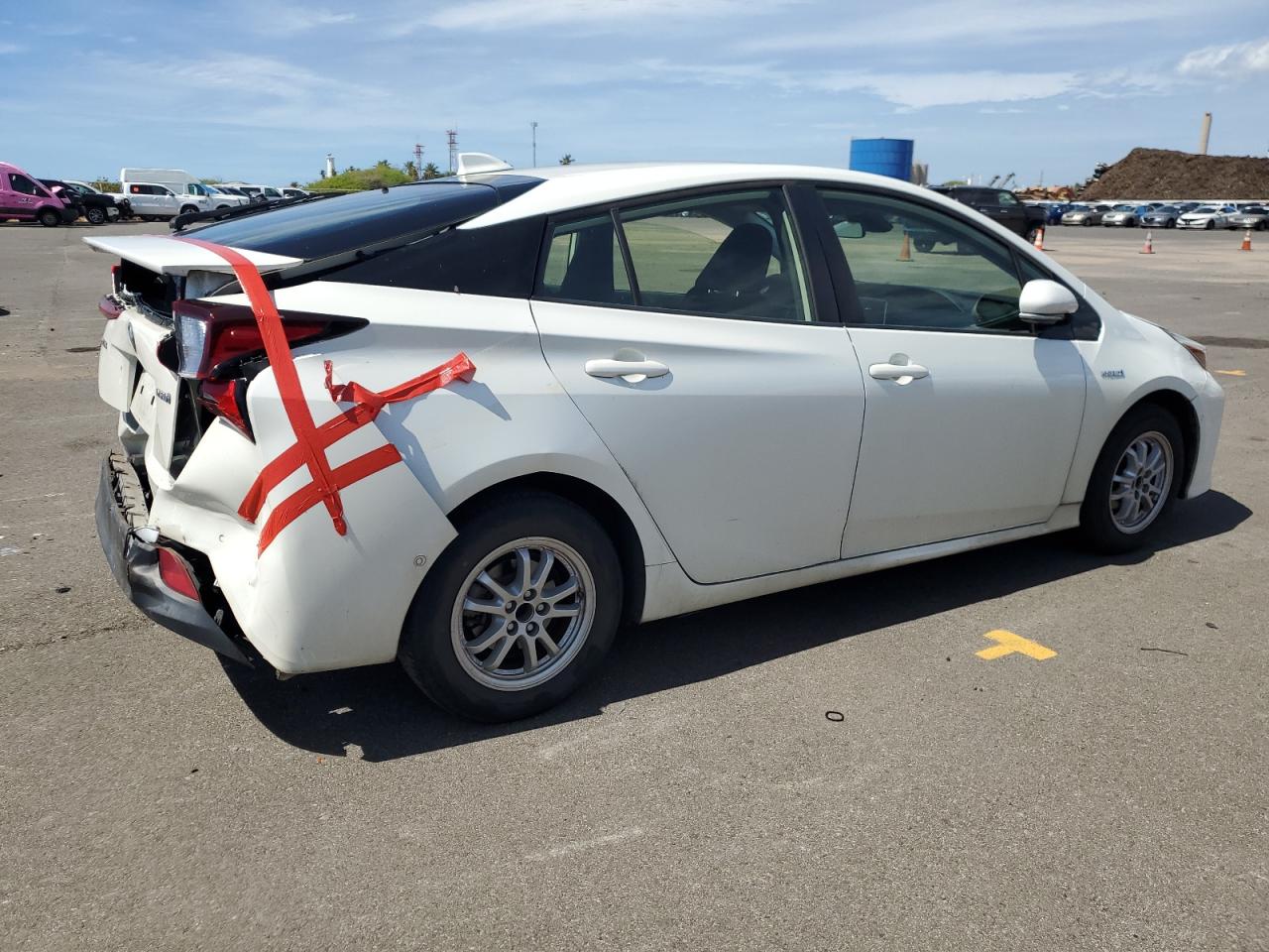 2020 Toyota Prius VIN JTDKARFU9L3106552 Copart auction photo, rear end damage thumbnail 3